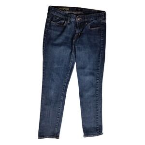 J Crew Toothpick Jeans Kids Blue Denim Straight Leg Pants Size 30